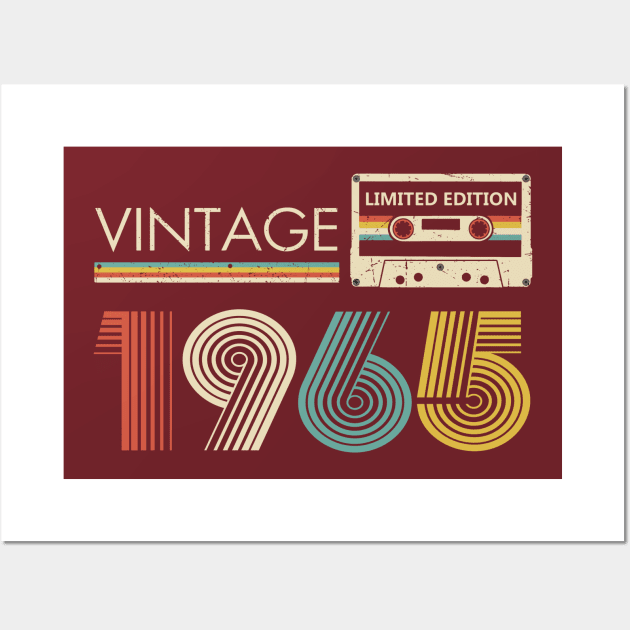 Vintage 1965 Limited Edition Cassette Wall Art by louismcfarland